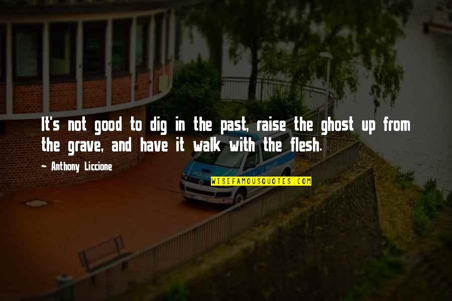 David Malo Quotes By Anthony Liccione: It's not good to dig in the past, David Malo Quotes By Anthony Liccione: It's not good to dig in the past,