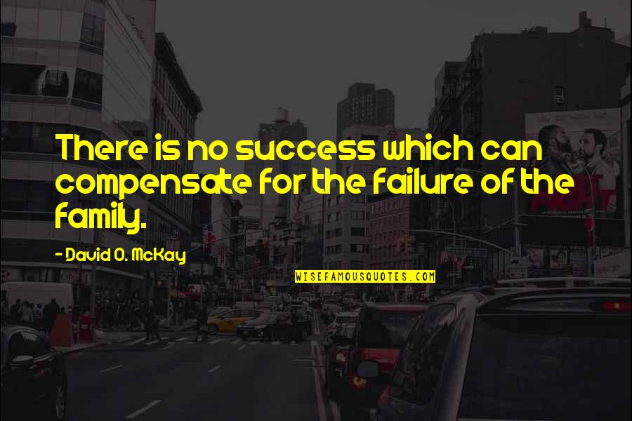 David Mckay Quotes By David O. McKay: There is no success which can compensate for