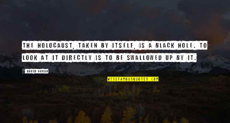 David Novak Quotes By David Novak: The Holocaust, taken by itself, is a black David Novak Quotes By David Novak: The Holocaust, taken by itself, is a black