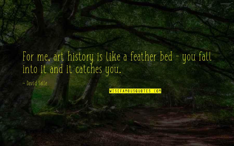 David Salle Quotes By David Salle: For me, art history is like a feather
