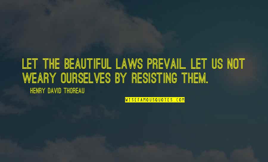 David Thoreau Quotes By Henry David Thoreau: Let the beautiful laws prevail. Let us not