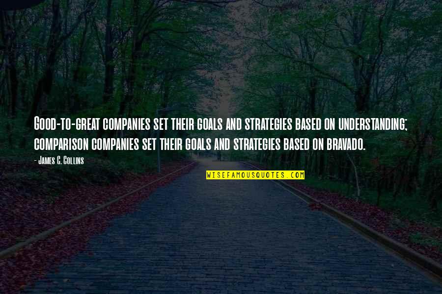Davidsons Tea Quotes By James C. Collins: Good-to-great companies set their goals and strategies based Davidsons Tea Quotes By James C. Collins: Good-to-great companies set their goals and strategies based