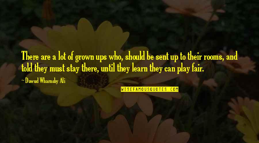 Dawud Wharnsby Quotes By Dawud Wharnsby Ali: There are a lot of grown ups who,