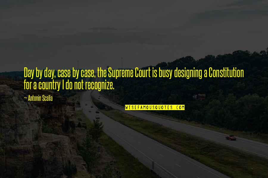 Day By Day By Day By Day Quotes By Antonin Scalia: Day by day, case by case, the Supreme