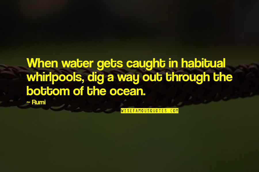 Day Of The Doctor Quotes By Rumi: When water gets caught in habitual whirlpools, dig Day Of The Doctor Quotes By Rumi: When water gets caught in habitual whirlpools, dig