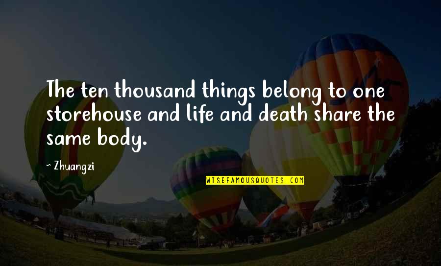 Daydreaming From Oswald Chambers Quotes By Zhuangzi: The ten thousand things belong to one storehouse