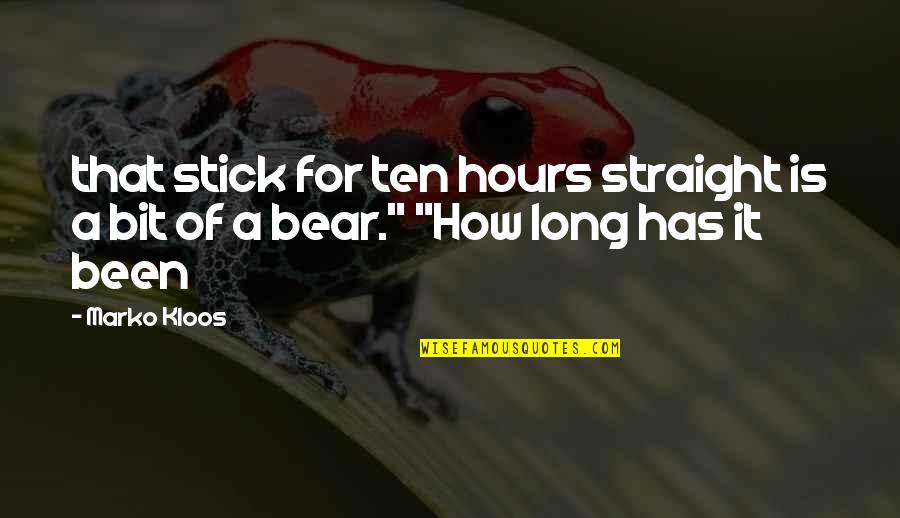Daytona Quotes By Marko Kloos: that stick for ten hours straight is a