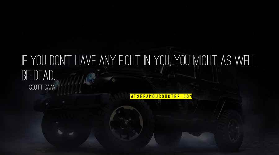 Dcastro Quotes By Scott Caan: If you don't have any fight in you,