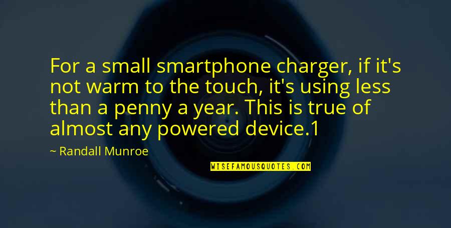 De Argintul Quotes By Randall Munroe: For a small smartphone charger, if it's not