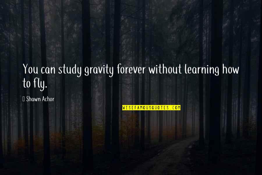 De Fenomeen Quotes By Shawn Achor: You can study gravity forever without learning how