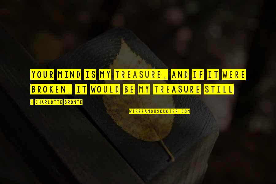 De Vosges Chocolate Quotes By Charlotte Bronte: Your mind is my treasure, and if it