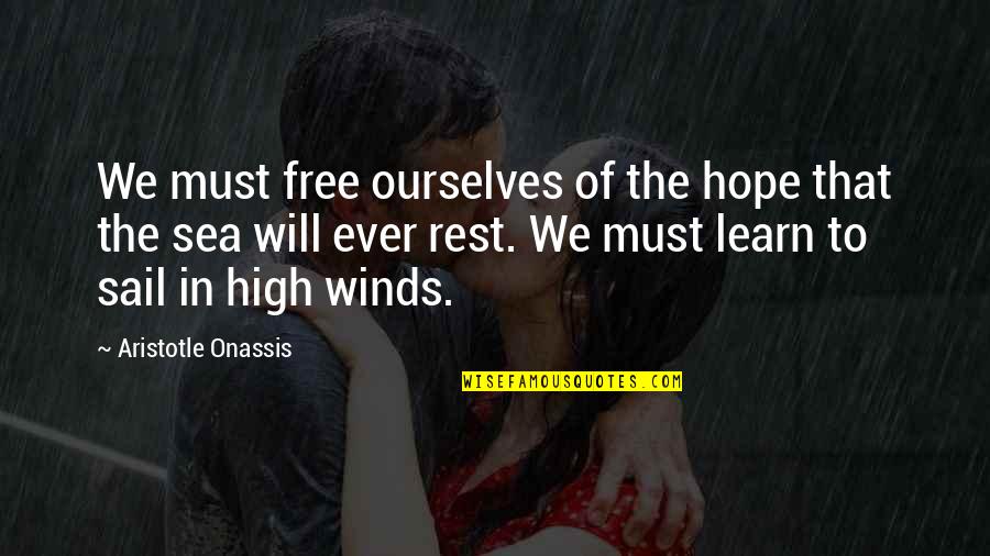 De Wereld Van Sofie Quotes By Aristotle Onassis: We must free ourselves of the hope that