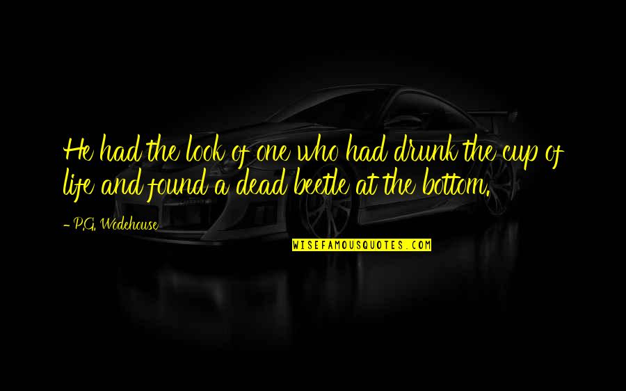 Dead And Life Quotes By P.G. Wodehouse: He had the look of one who had