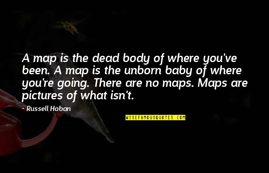 Dead Baby Quotes By Russell Hoban: A map is the dead body of where