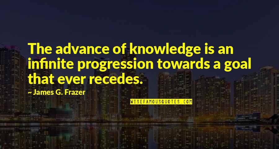 Dead End In Norvelt Quotes By James G. Frazer: The advance of knowledge is an infinite progression