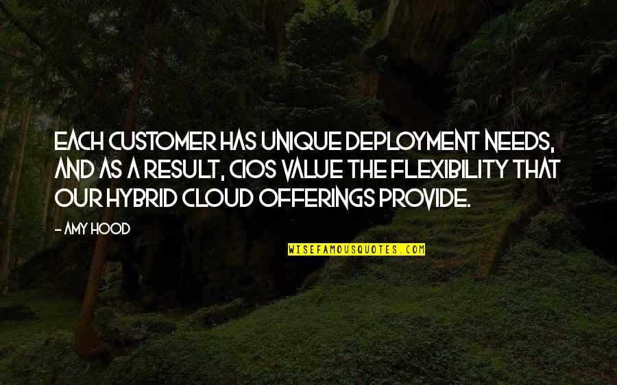 Deadliness Crossword Quotes By Amy Hood: Each customer has unique deployment needs, and as