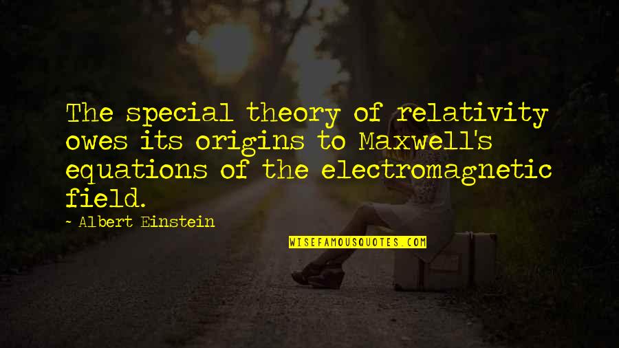 Deagen 11 Quotes By Albert Einstein: The special theory of relativity owes its origins