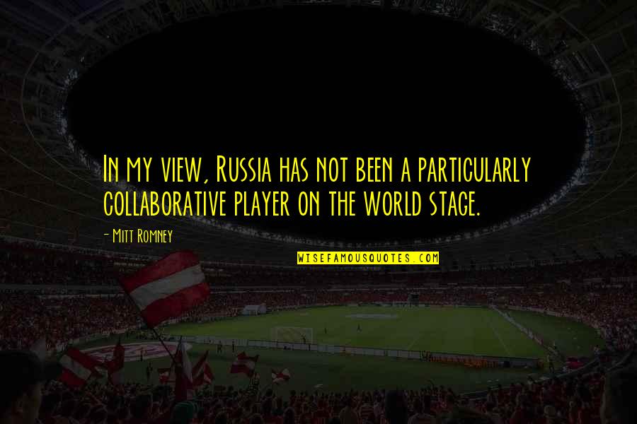 Dean Deblois Quotes By Mitt Romney: In my view, Russia has not been a Dean Deblois Quotes By Mitt Romney: In my view, Russia has not been a