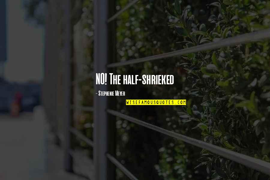 Dean Winchester Inspirational Quotes By Stephenie Meyer: NO! The half-shrieked Dean Winchester Inspirational Quotes By Stephenie Meyer: NO! The half-shrieked