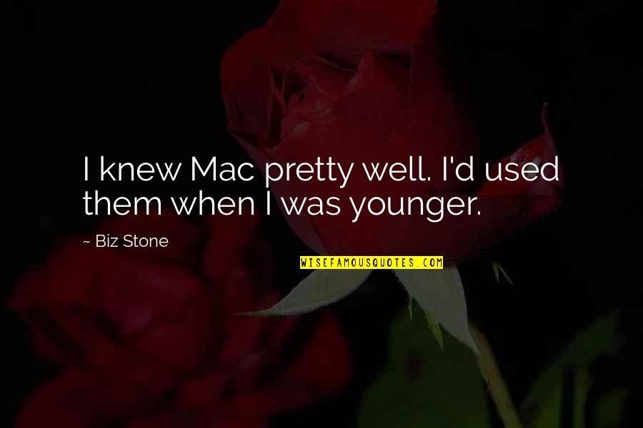 Dearden Craig Quotes By Biz Stone: I knew Mac pretty well. I'd used them