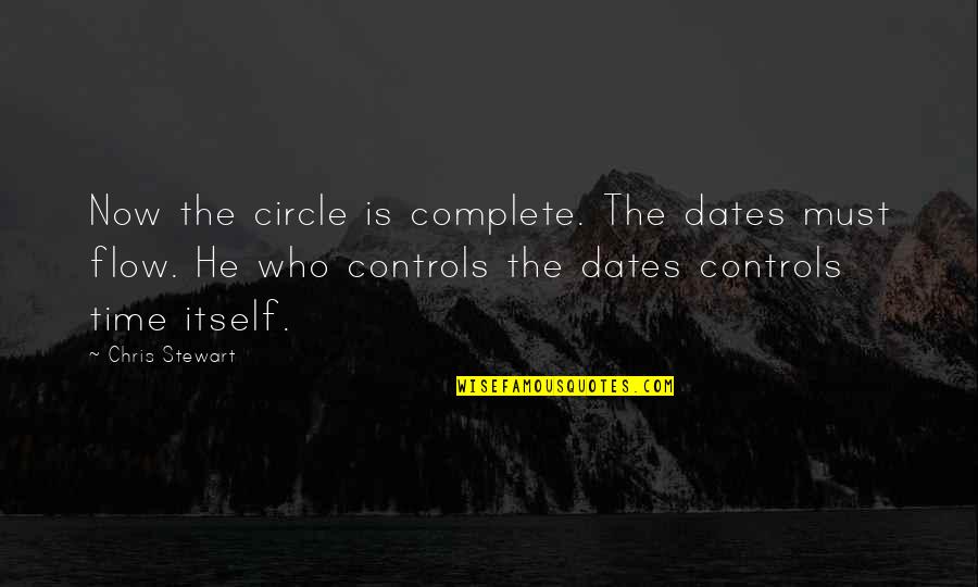 Dearest Friend Birthday Quotes By Chris Stewart: Now the circle is complete. The dates must