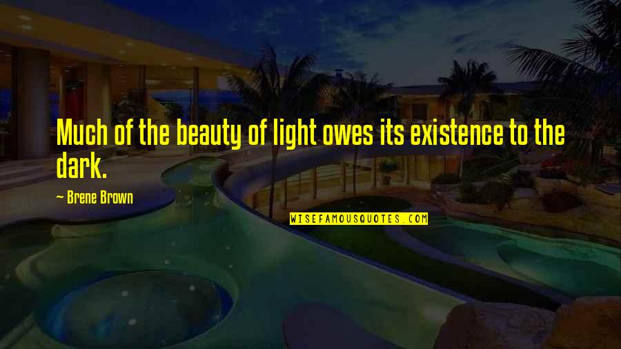 Deasil Quotes By Brene Brown: Much of the beauty of light owes its