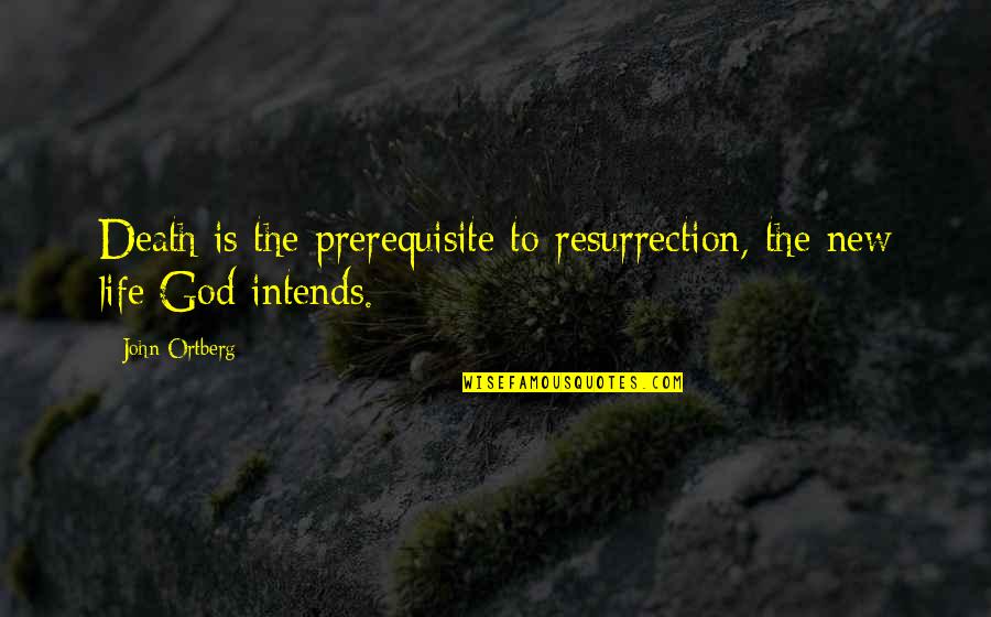 Death And New Life Quotes By John Ortberg: Death is the prerequisite to resurrection, the new