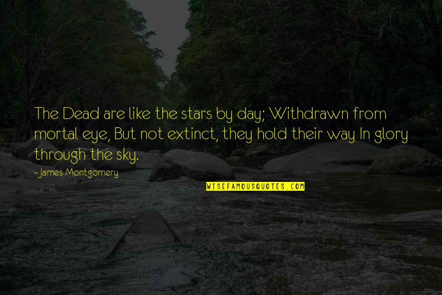 Death And Stars Quotes By James Montgomery: The Dead are like the stars by day;