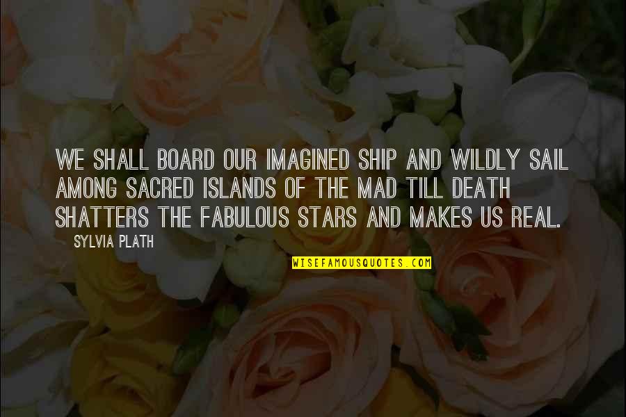 Death And Stars Quotes By Sylvia Plath: We shall board our imagined ship and wildly