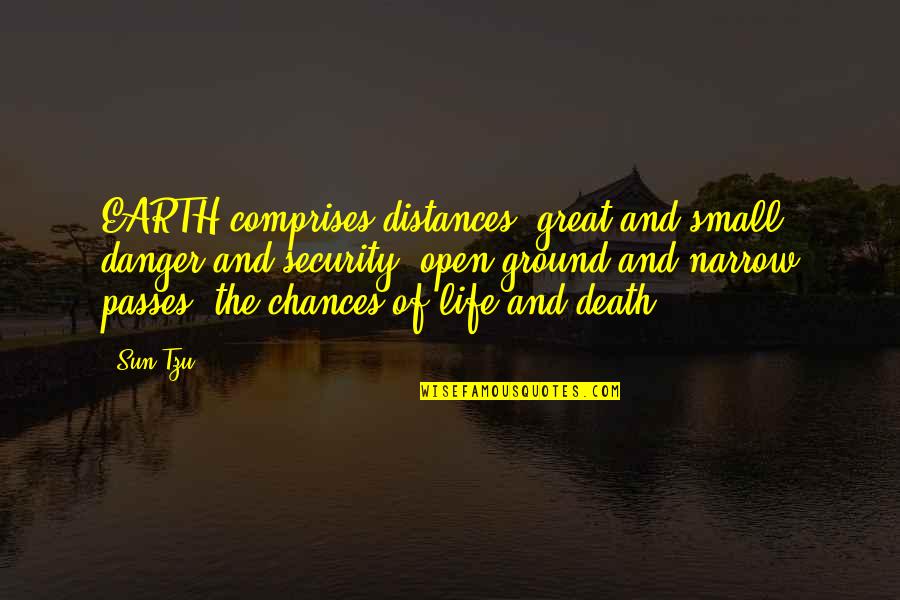 Death And The Sun Quotes By Sun Tzu: EARTH comprises distances, great and small; danger and