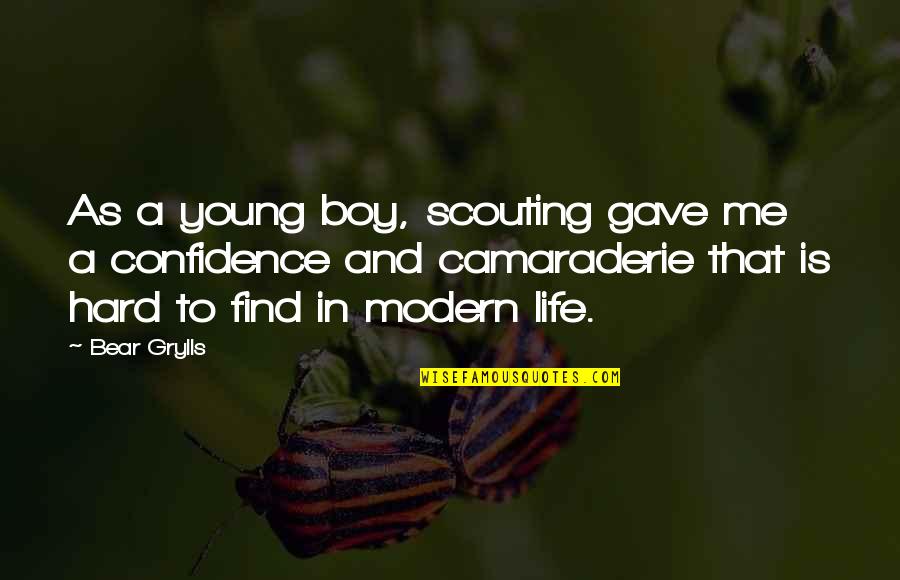 Death Bob Marley Quotes By Bear Grylls: As a young boy, scouting gave me a