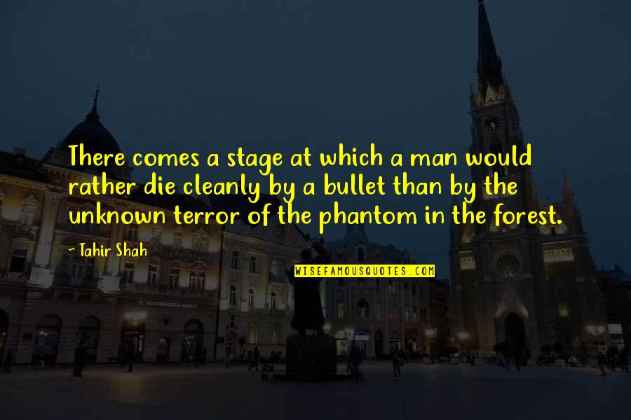 Death Comes Quotes By Tahir Shah: There comes a stage at which a man