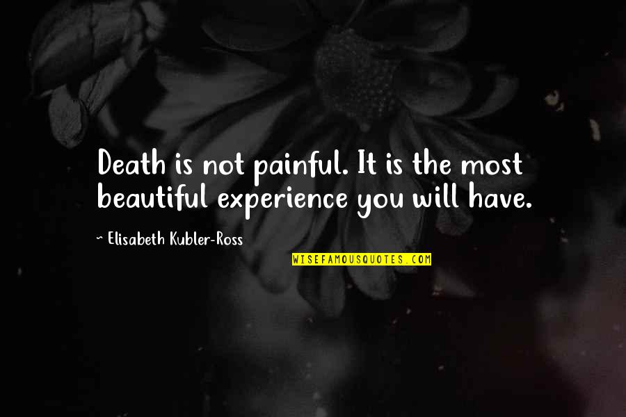 Death Is Beautiful Quotes By Elisabeth Kubler-Ross: Death is not painful. It is the most