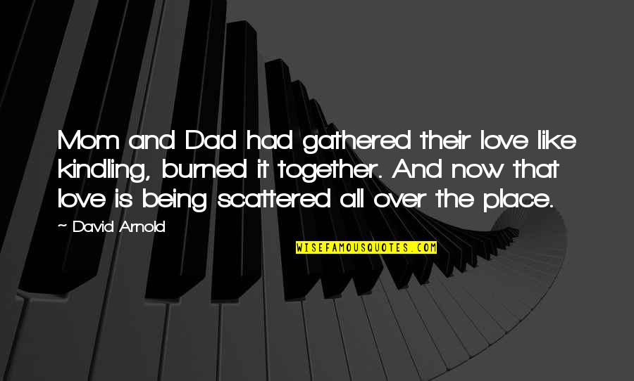 Death Mom Quotes By David Arnold: Mom and Dad had gathered their love like