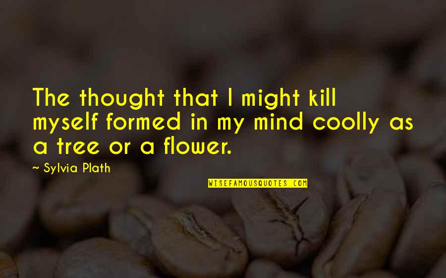 Death The Quotes By Sylvia Plath: The thought that I might kill myself formed