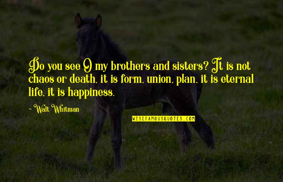 Death Walt Whitman Quotes By Walt Whitman: Do you see O my brothers and sisters?