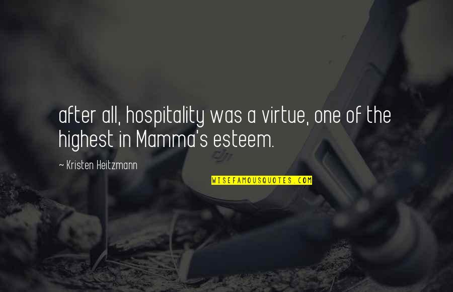 Debatten Dr2 Quotes By Kristen Heitzmann: after all, hospitality was a virtue, one of Debatten Dr2 Quotes By Kristen Heitzmann: after all, hospitality was a virtue, one of