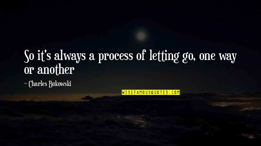Debilitating Menstrual Cramps Quotes By Charles Bukowski: So it's always a process of letting go, Debilitating Menstrual Cramps Quotes By Charles Bukowski: So it's always a process of letting go,