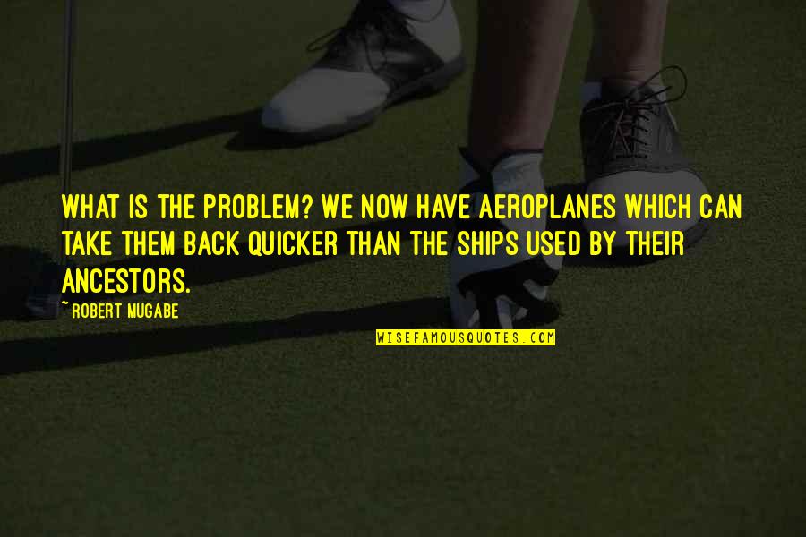 Debreceni Ll Sok Quotes By Robert Mugabe: What is the problem? We now have aeroplanes