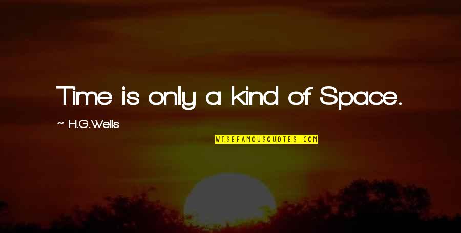 Deburring Equipment Quotes By H.G.Wells: Time is only a kind of Space.