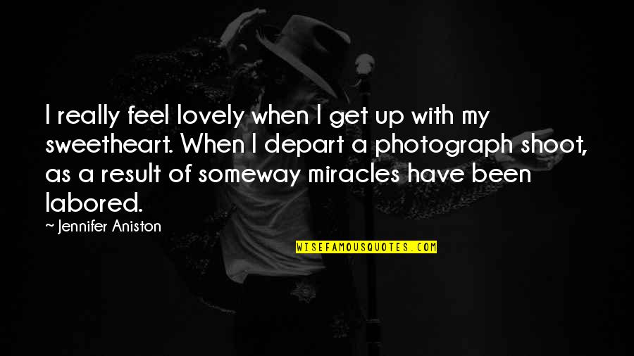 Decant Quotes By Jennifer Aniston: I really feel lovely when I get up