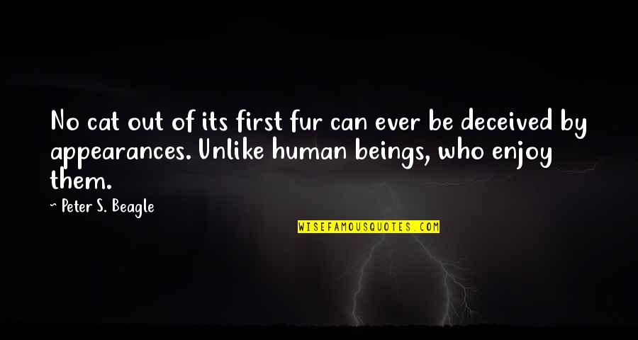 Deceived Quotes By Peter S. Beagle: No cat out of its first fur can
