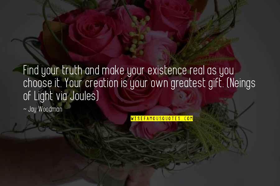 December Status Quotes By Jay Woodman: Find your truth and make your existence real