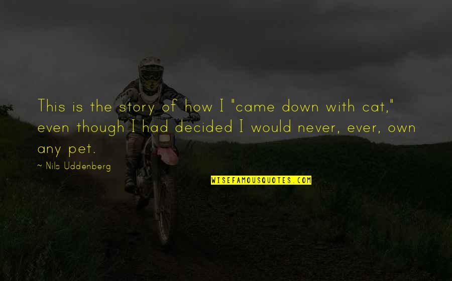 Decided Quotes By Nils Uddenberg: This is the story of how I "came