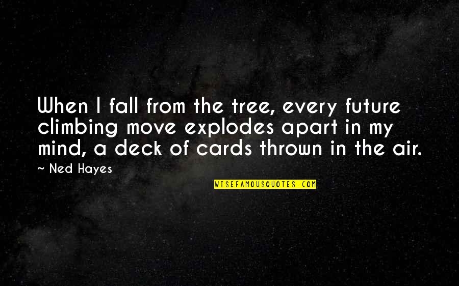 Deck Of Cards Quotes By Ned Hayes: When I fall from the tree, every future