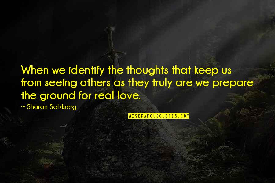 Decostanza Quotes By Sharon Salzberg: When we identify the thoughts that keep us
