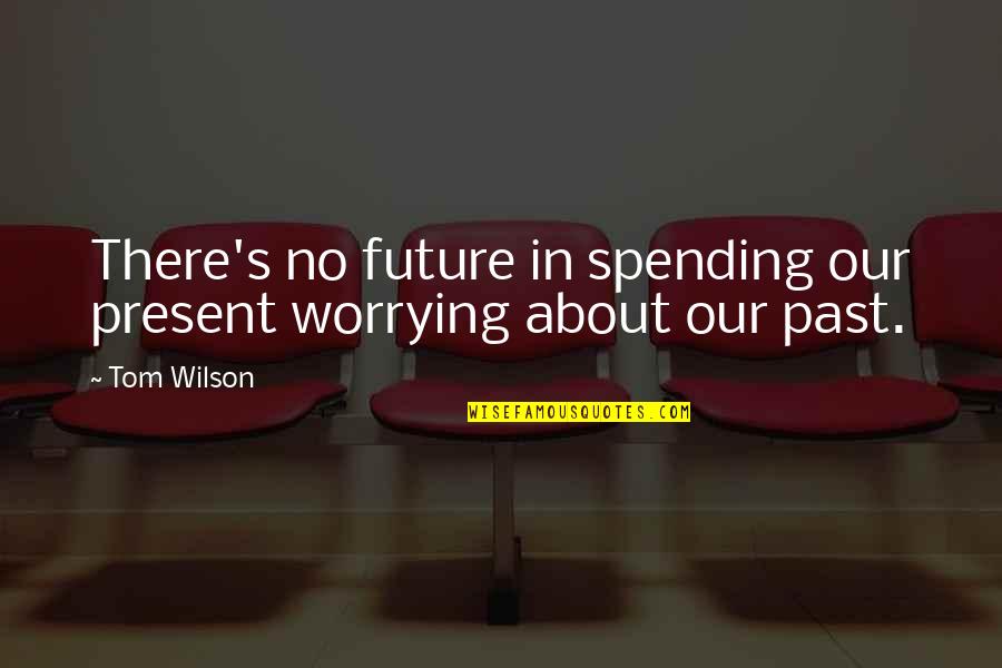 Decourtet Quotes By Tom Wilson: There's no future in spending our present worrying