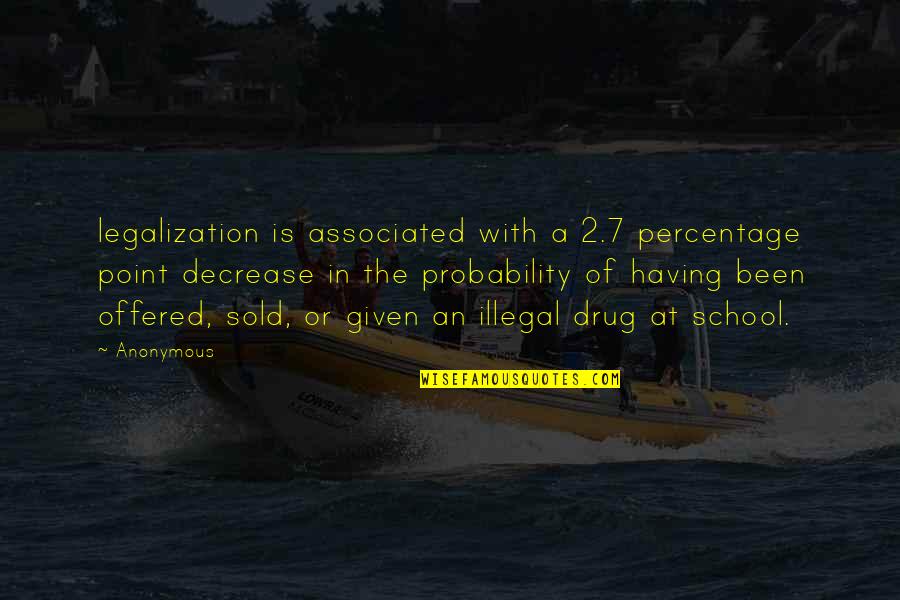 Decrease Quotes By Anonymous: legalization is associated with a 2.7 percentage point