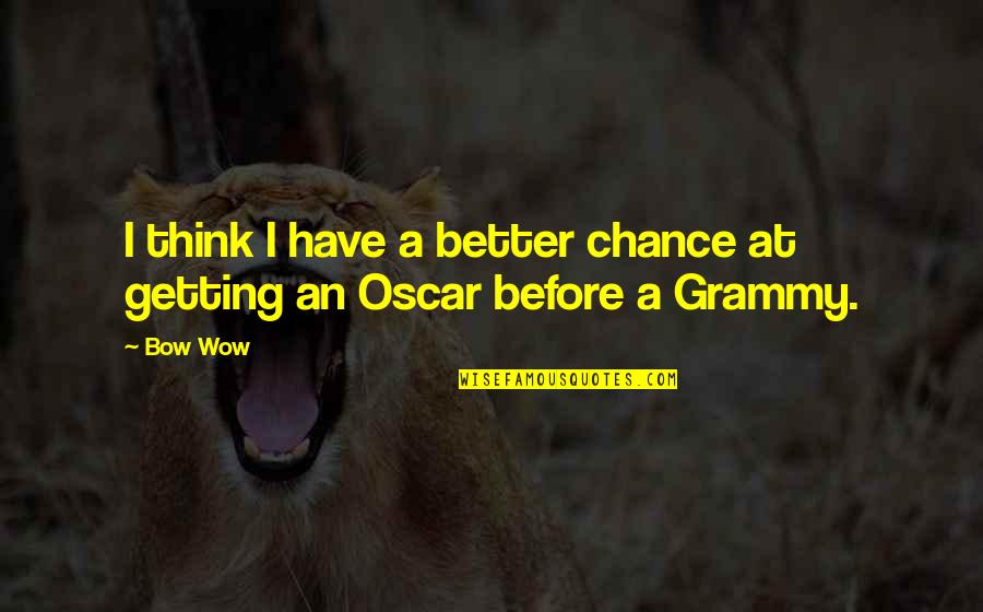Decrescendo Symbol Quotes By Bow Wow: I think I have a better chance at