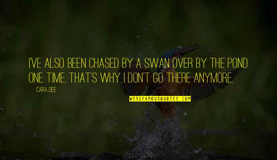 Dedecker Loveland Quotes By Cara Dee: I've also been chased by a swan over